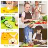 12PCS Kids Knife Set for Real Cooking with Kids Apron, Kids Cooking Sets Real, Toddler Kitchen Tools with Kids Cutting Board and Knife Set, Toddler Cooking Set for Girl Boy view 3