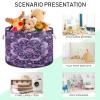 GOODOLD Purple Mandala Extra Large Storage Basket Decorative Laundry Basket with Handles, Rope Basket for Clothes, Blanket, Towel, 20 x 14 Inch view 4