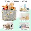 GOODOLD White Daises Grey Extra Large Storage Basket Decorative Laundry Basket with Handles, Rope Basket for Clothes, Blanket, Towel, 20 x 14 Inch view 4