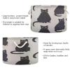 GOODOLD Black Cat Extra Large Storage Basket Decorative Laundry Basket with Handles, Rope Basket for Clothes, Blanket, Towel, 20 x 14 Inch view 3