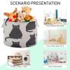 GOODOLD Black Cat Extra Large Storage Basket Decorative Laundry Basket with Handles, Rope Basket for Clothes, Blanket, Towel, 20 x 14 Inch view 4