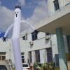 WYDDDARY 20Ft White Ghost Inflatable Dancer Waving Tube Man Puppet Air Inflatable Dancing Wind Dancer Dancing Sky Puppet No Blower view 3