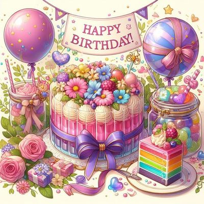 1000pcs Happy Birthday Cake Puzzles for Adults, Jigsaw Puzzle Challenging Educational Fun Family Activities Games Toys Gifts for Home Decor