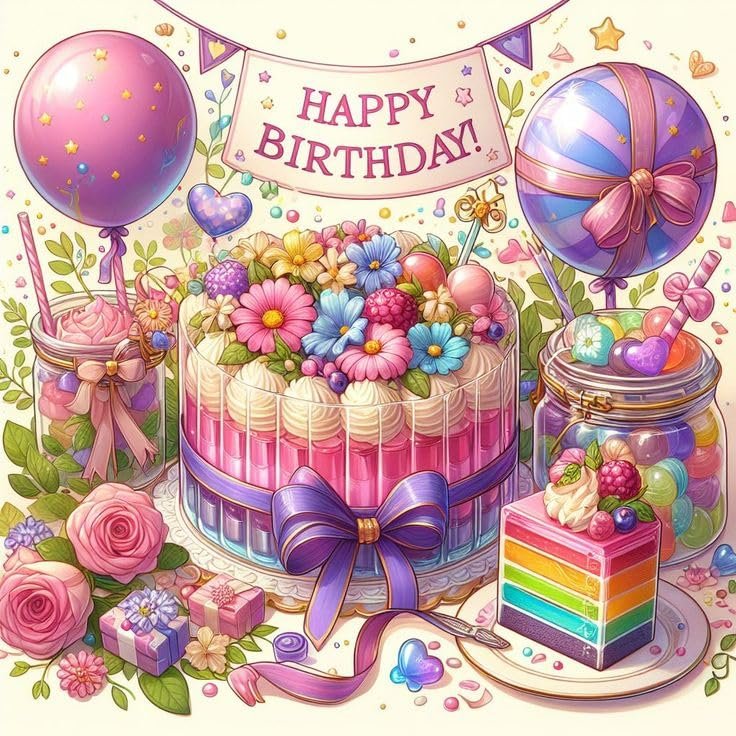 1000pcs Happy Birthday Cake Puzzles for Adults, Jigsaw Puzzle Challenging Educational Fun Family Activities Games Toys Gifts for Home Decor