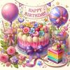 1000pcs Happy Birthday Cake Puzzles for Adults, Jigsaw Puzzle Challenging Educational Fun Family Activities Games Toys Gifts for Home Decor view 1