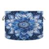 GOODOLD Blue Mandala Pattern Extra Large Storage Basket Decorative Laundry Basket with Handles, Rope Basket for Clothes, Blanket, Towel, 20 x 14 Inch view 1