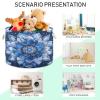 GOODOLD Blue Mandala Pattern Extra Large Storage Basket Decorative Laundry Basket with Handles, Rope Basket for Clothes, Blanket, Towel, 20 x 14 Inch view 4
