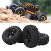 1.9in RC Crawler Wheel Rims Tires Set, Rubber, Plastic, with Enhanced Performance for Rough Terrains Fits Axial, HSP view 2