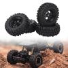 1.9in RC Crawler Wheel Rims Tires Set, Rubber, Plastic, with Enhanced Performance for Rough Terrains Fits Axial, HSP view 3