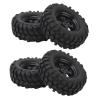 1.9in RC Crawler Wheel Rims Tires Set, Rubber, Plastic, with Enhanced Performance for Rough Terrains Fits Axial, HSP view 4