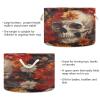 GOODOLD Skull with Flower Extra Large Storage Basket Decorative Laundry Basket with Handles, Rope Basket for Clothes, Blanket, Towel, 20 x 14 Inch view 3