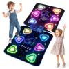Pafolo Dance Mats for Girls 4-8, Electronic Dance Mats, Dance Mat Toys, Kids Dance Mat, Girls Dance Mat, Dancing Mat, 2-Player LED Light Music Dance Toy with 5 Modes, Develops Hand-Eye Coordination view 1