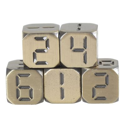 Acinkeety 13mm Six Sided Dices Alloys Game Dices Classroom Colorful Teaching Dices Educational Counting Toy Math Learning Tool