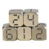 Acinkeety 13mm Six Sided Dices Alloys Game Dices Classroom Colorful Teaching Dices Educational Counting Toy Math Learning Tool