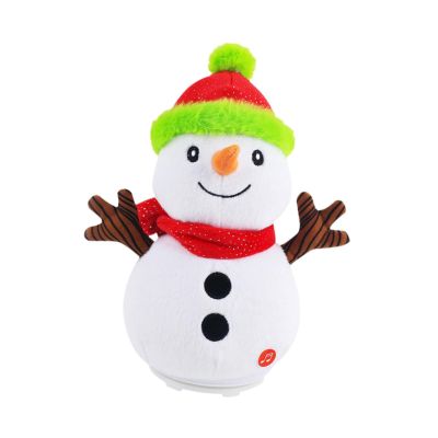 CoudarTitie Electric Snowman Figurines for Holiday Table Centerpiece Gift for Kids