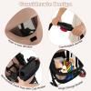 GLACER Lightweight Baby Stroller, One-Hand Folding Travel Stroller w/Adjustable Canopy & Backrest, Portable Compact Infant Stroller with 5-Point Harness, Food Tray & Large Storage Basket (Coffee) view 4