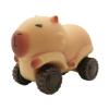 Amagogo Capybara Pull Toy Capybara Sand Slider Toy Creative Wheeled Cart Pull with Fun and Features Suitable for Children's Lear, Brown view 1