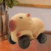 Amagogo Capybara Pull Toy Capybara Sand Slider Toy Creative Wheeled Cart Pull with Fun and Features Suitable for Children's Lear, Brown view 3