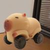 Amagogo Capybara Pull Toy Capybara Sand Slider Toy Creative Wheeled Cart Pull with Fun and Features Suitable for Children's Lear, Brown view 4