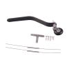 Colaxi Carbon Fiber Landing Gear Tail Wheel Assembly with Screws 1.25inch Wheel Parts Kits for Adults for RC Airplane Model Aircraft, 85CC to100CC view 1
