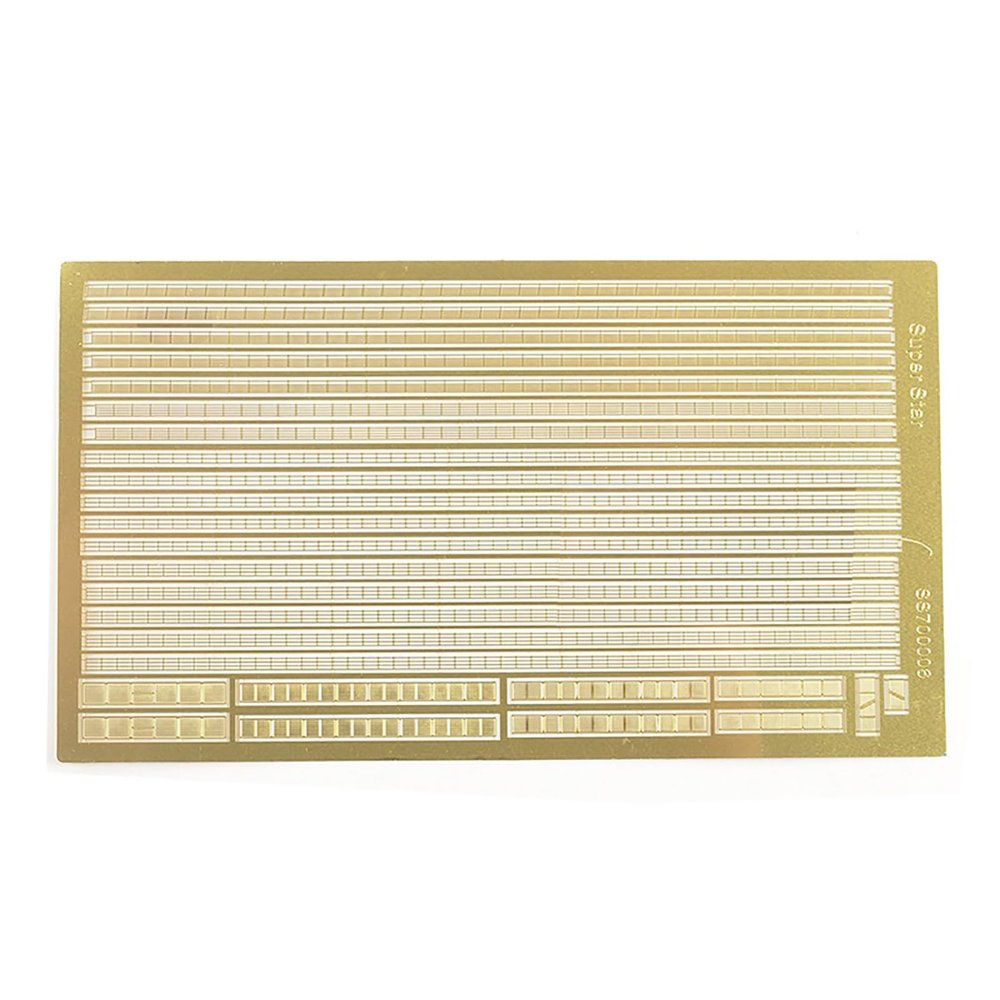 1/700 Scale US Navy Ship Railings Etched Alloy Parts for Enhanced Detail Universal Fit for Model Ships and Military Model