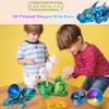 3D Printed Dragon Eggs with Dragon Inside, Large Articulated Dragons Toys with Eyes, Animal Fidget Toy Easter Surprise Eggs Home Decor Executive Desk Toy, Easter Gift for Kids (Red+Blue+Green) view 3