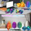 3D Printed Dragon Eggs with Dragon Inside, Large Articulated Dragons Toys with Eyes, Animal Fidget Toy Easter Surprise Eggs Home Decor Executive Desk Toy, Easter Gift for Kids (Blue+Green) view 4