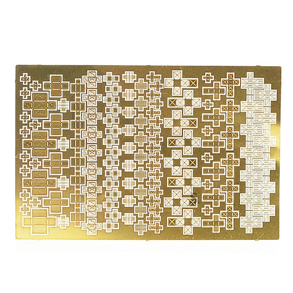 1/350 Scale Military Model Etched Alloy Detail Parts Universal DIY Wooden Crate for Miniature Military Scene Assembly