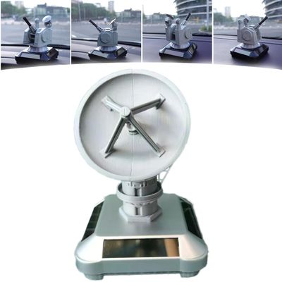 3D-Printed Solar-Powered Military Model Rotating Ornament, Battleship Weapon Models Solar Car Dashboard Decorations, Navy Veteran Gifts Cool Car Gadgets (1pcs C)