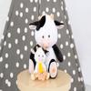 Magic Years 10 inch Musical Light Up Cow Toy for Baby, Plays Twinkle, Twinkle Little Star, Black and White Cow, Farm view 4