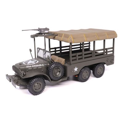 Motor city classics 1:43 Scale Military Diecast Collectible | WC63 Weapons Carrier with Canvas Top | Militaria Diecast Model 24218-40