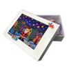 1000 Piece Adult Jigsaw Puzzle, Eco-Friendly, Santa Claus and Colorful Houses Art Jigsaw Puzzle - Puzzle Fun Wall Art view 2