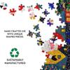 1000 Piece Adult Jigsaw Puzzle, Eco-Friendly, Santa Claus and Colorful Houses Art Jigsaw Puzzle - Puzzle Fun Wall Art view 4