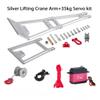 Aluminum Alloy LCG Chassis Kit Frame DIY Servo Rescue Crane Arm for 1/10 RC Rigs Crawler Capra SCX10 II Axle Comp Builds Upgrade (14-Lifting Crane Arm) view 2