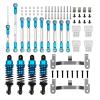 DAIHAOUU Upgrade Metal Front Axle Steering Pull Rod Kit Shock Mount for WPL C14 C24 CB05S C54 1/16 RC Buggy DIY Repair Parts Accessories(Blue) view 1