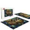 1000 Piece Adult Jigsaw Puzzle, Cute Animals - Jeweled Owl - Gift for Animal Lovers view 3
