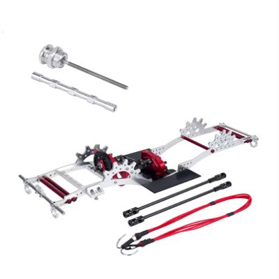 Aluminum Alloy LCG Chassis Kit Frame DIY Servo Rescue Crane Arm for 1/10 RC Rigs Crawler Capra SCX10 II Axle Comp Builds Upgrade (11-Chassis kit)