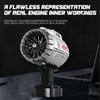 FunXylophy Turbo Aircraft Engine Building Blocks Kit, Collectible Turbofan Engine Model to Build and Display, Great Gift for Technology Engine Fans (1813PCS) view 4