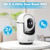 Cloarks 2K Pan/Tilt Security Camera, WiFi Indoor Cameras for Home Security with AI Motion Detection, Pet/Dog/Baby Camera with Phone App, 2-Way Audio, 24/7, Siren, TF/Cloud Storage, 4 Pack view 2