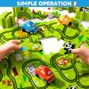 Beby Buty 64PCS Puzzle Race Track Car Set for Kids Boys, Floor Puzzle Tracks Car Toys for Boys Girls Ages 3-5 4-6, Toddler Toys Gifts for 3 4 5 Year Old, Ideal 3 4 5 6 Year Old Birthday Gifts view 4