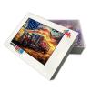 1000 Piece Adult Jigsaw Puzzle, Truck and Stars and Stripes, Symbol of Freedom Suitable for Jigsaw Puzzle Lovers Home Decoration view 2