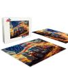 1000 Piece Adult Jigsaw Puzzle, Truck and Stars and Stripes, Symbol of Freedom Suitable for Jigsaw Puzzle Lovers Home Decoration view 3