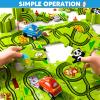 Beby Buty 48PCS Puzzle Race Track Car Set Toys for Kids Boys, Floor Puzzle Car Tracks for Boys Ages 3-5 4-6, Toddler Toys Gifts for 3 4 5 Year Old Kids, Ideal 3 4 5 6 Year Old Birthday Gifts view 3