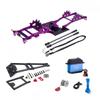 Aluminum Alloy LCG Chassis Kit Frame DIY Servo Rescue Crane Arm for 1/10 RC Rigs Crawler Capra SCX10 II Axle Comp Builds Upgrade (02-Chassis kit) view 1