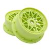 FLMLF Nylon Front Wheel Hub Rim Set Green for 1/5 Hpi Rovan Km Baja 5B 4WD Rc Car Parts view 1