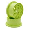 FLMLF Nylon Front Wheel Hub Rim Set Green for 1/5 Hpi Rovan Km Baja 5B 4WD Rc Car Parts view 4