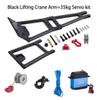 Aluminum Alloy LCG Chassis Kit Frame DIY Servo Rescue Crane Arm for 1/10 RC Rigs Crawler Capra SCX10 II Axle Comp Builds Upgrade (13-Lifting Crane Ar) view 2