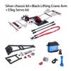 Aluminum Alloy LCG Chassis Kit Frame DIY Servo Rescue Crane Arm for 1/10 RC Rigs Crawler Capra SCX10 II Axle Comp Builds Upgrade (03-Chassis kit) view 2
