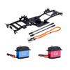 Aluminum Alloy LCG Chassis Kit Frame DIY Servo Rescue Crane Arm for 1/10 RC Rigs Crawler Capra SCX10 II Axle Comp Builds Upgrade (07-Chassis kit) view 1