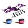 Aluminum Alloy LCG Chassis Kit Frame DIY Servo Rescue Crane Arm for 1/10 RC Rigs Crawler Capra SCX10 II Axle Comp Builds Upgrade (08-Chassis kit) view 1